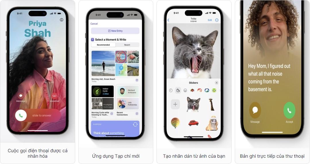 hệ điều h&agrave;nh ios 17