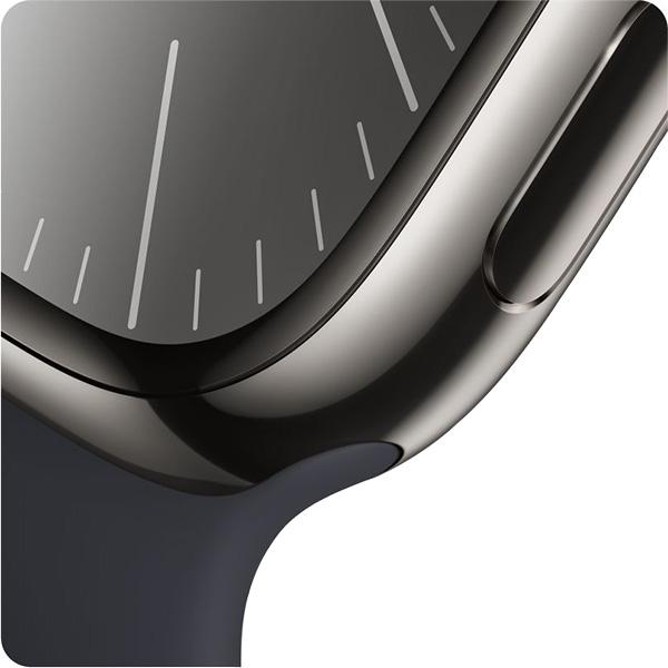 Apple Watch Series 9 45mm LTE Viền Thép Dây Cao Su Chính Hãng VN/A