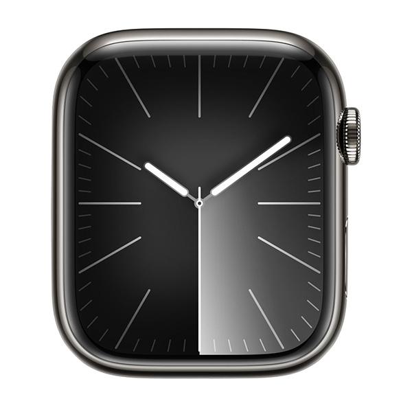 Apple Watch Series 9 45mm LTE Viền Thép Dây Cao Su Chính Hãng VN/A