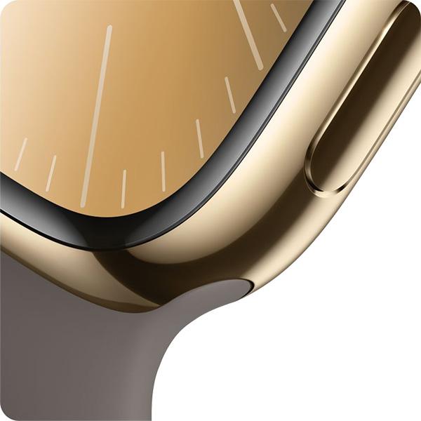 Apple Watch Series 9 45mm LTE Viền Thép Dây Cao Su Chính Hãng VN/A