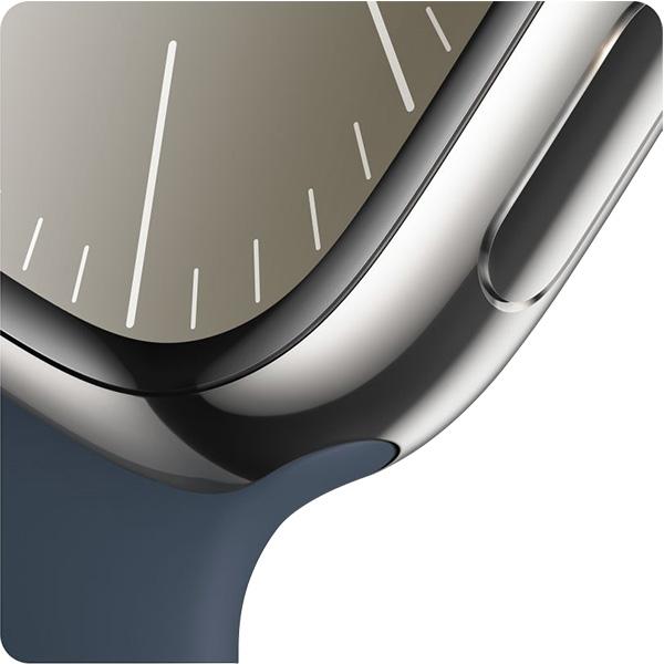 Apple Watch Series 9 41mm LTE Viền Thép Dây Cao Su Chính Hãng VN/A