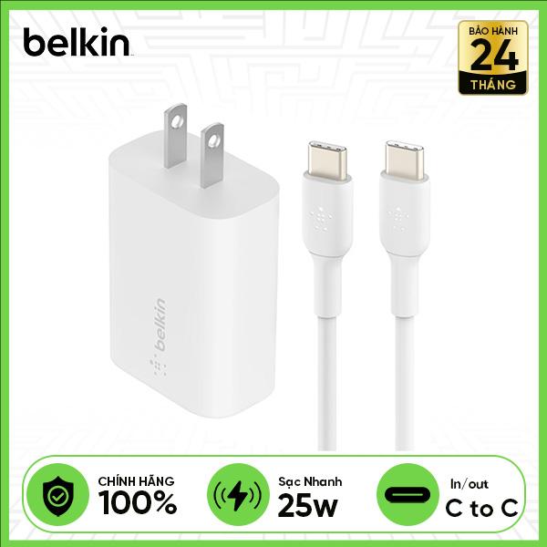 Combo Củ Cáp Sạc BELKIN Type-C 25W