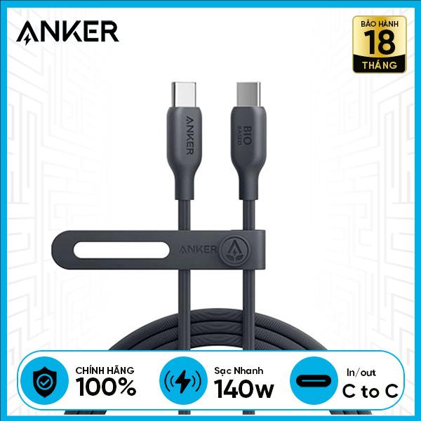 Cáp ANKER C To C Bio 140W 0.9m (A80F1)