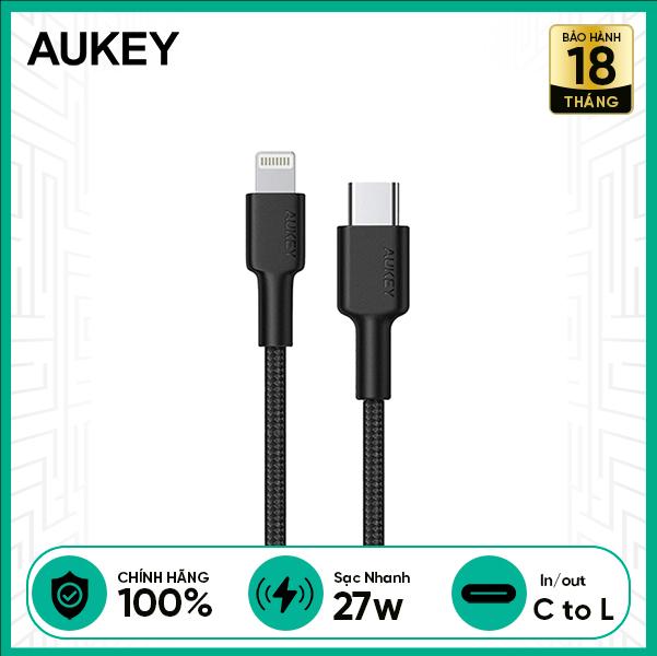 Cáp AUKEY Type-C to Lightning MFI 0.9m CB-CL3 27W