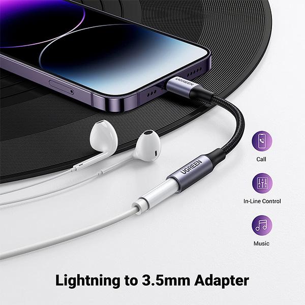 Jack Chuyển UGREEN Lightning To 3.5 mm