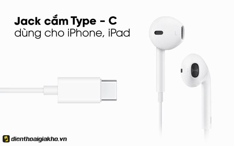 Tai nghe EarPods Lightning dược hỗ trợ jack lightning ch&iacute;nh h&atilde;ng