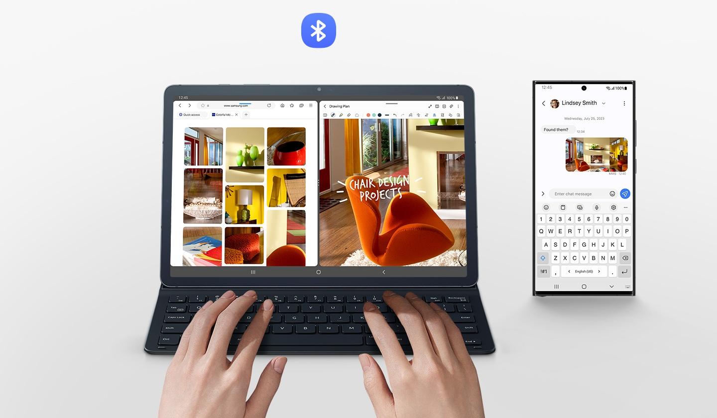 Bao Da Kèm Bàn Phím Samsung Galaxy Tab S9 | S10 Chính Hãng
