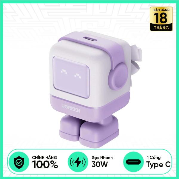 Củ Sạc Nhanh UGREEN GaN Nexode Robot USB-C 30W