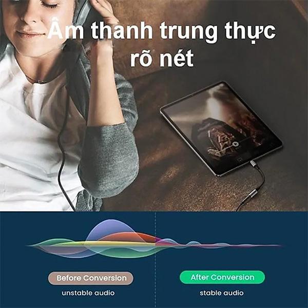 Jack Chuyển UGREEN Type-C To 3.5 mm Chính Hãng
