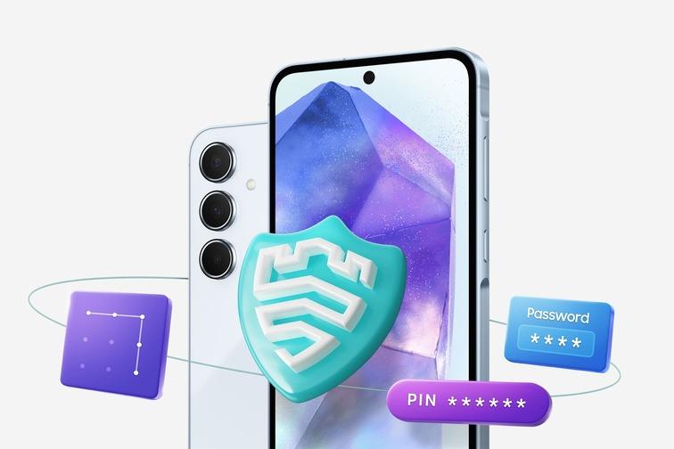 Samsung A55 bảo mật to&agrave;n diện