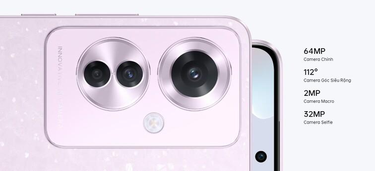 3 camera Oppo Reno 11 F