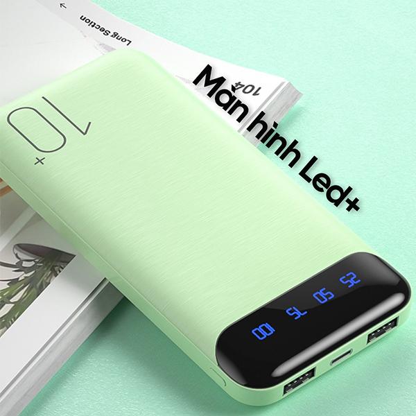 Pin Sạc Dự Phòng WEKOME WP-163 20.000mAh 10W, 2 cổng output USB-A