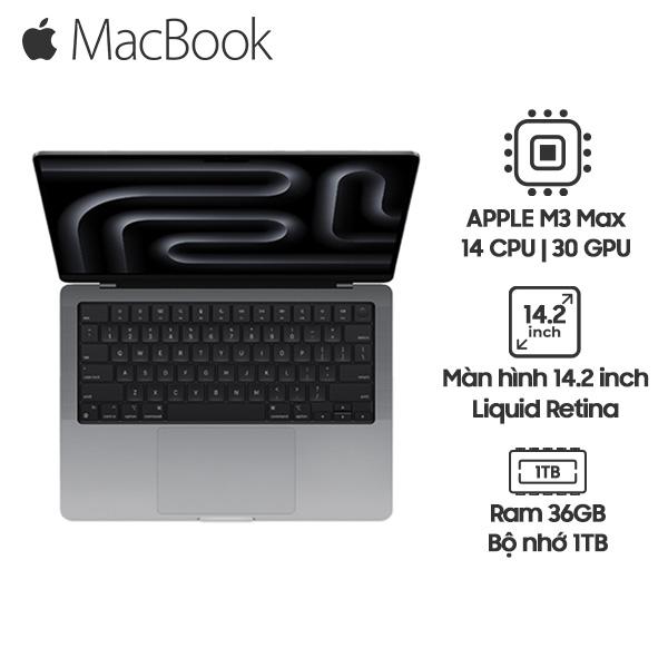 MacBook Pro 2023 14 Inch Chip M3 Max 36GB/1TB SSD | Chính Hãng Apple Việt Nam