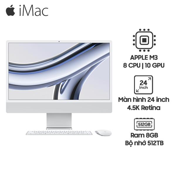 iMac M3 24 Inch Retina 4.5K (8GB/512GB) | Chính Hãng Apple Việt Nam