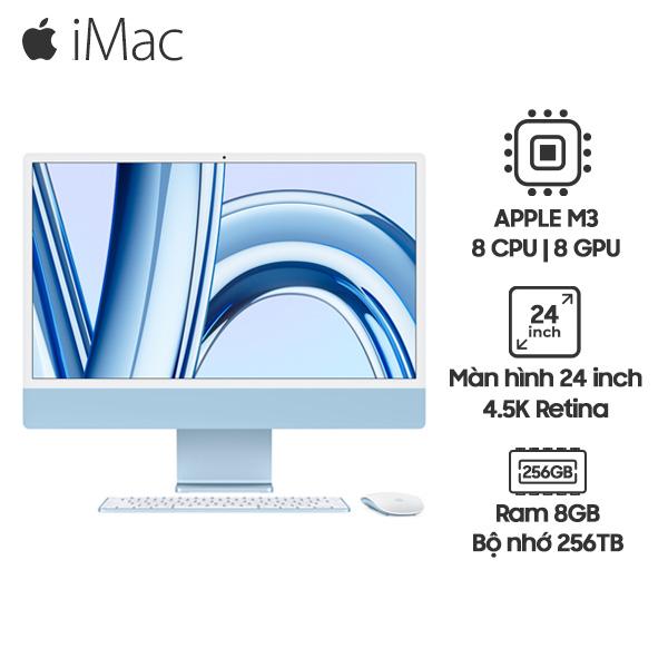 iMac 2023 M3 24 Inch Retina 4.5K 8GB/256GB SSD | Chính Hãng Apple Việt Nam