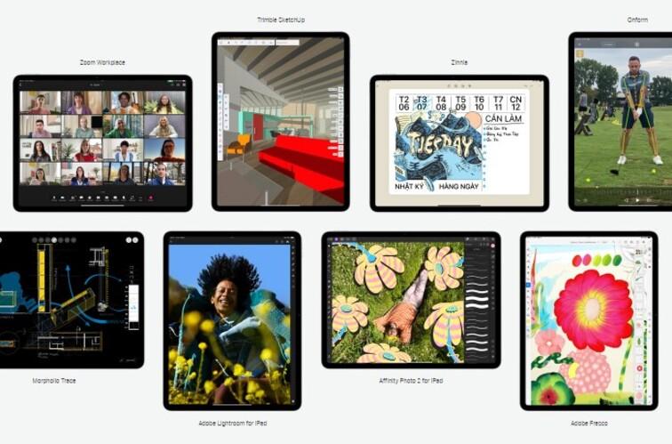hệ sinh th&aacute;i ứng dụng tr&ecirc;n ipad air m2