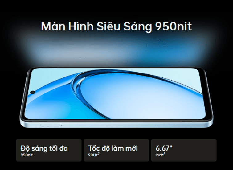 m&agrave;n h&igrave;nh Oppo A60