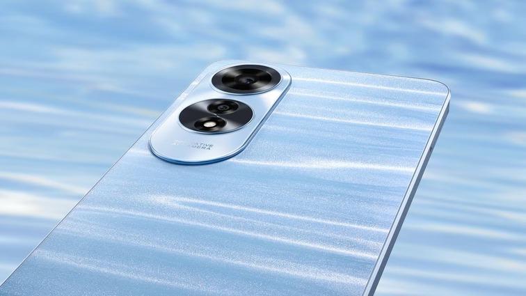 Oppo A60 m&agrave;u xanh