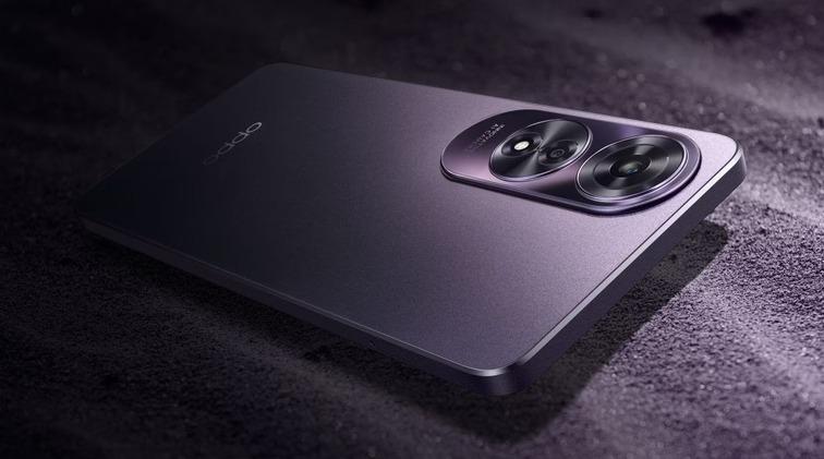 Oppo A60 m&agrave;u đen t&iacute;m