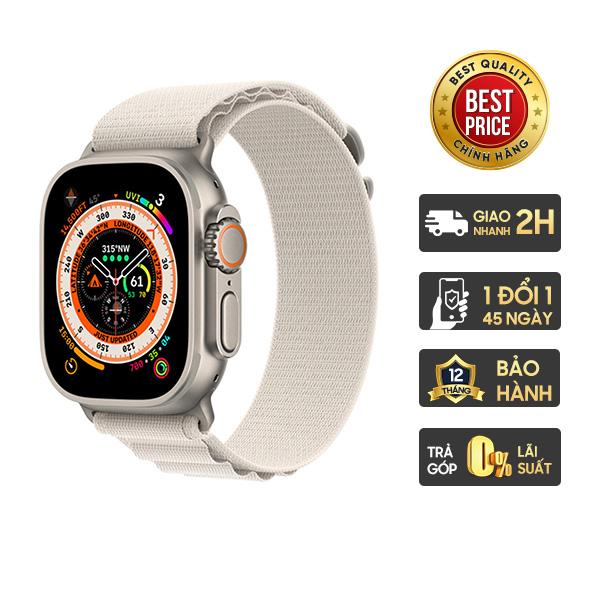 Apple Watch Ultra 49mm LTE Viền Titanium Dây Alpine Chính Hãng