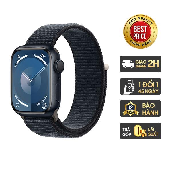 Apple Watch Series 9 45mm GPS Viền Nhôm Dây Vải Chính Hãng