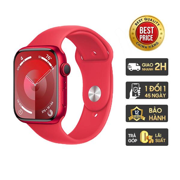 Apple Watch Series 9 45mm GPS Viền Nhôm Dây Cao Su Chính Hãng