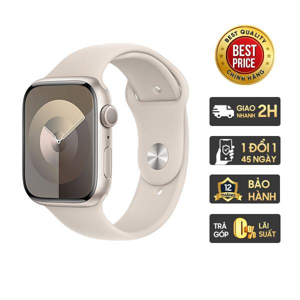 Apple Watch Series 9 41mm GPS Viền Nhôm Dây Cao Su Chính Hãng