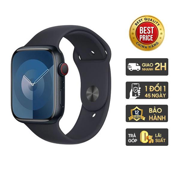 Apple Watch Series 9 41mm LTE Viền Nhôm Dây Cao Su Chính Hãng VN/A