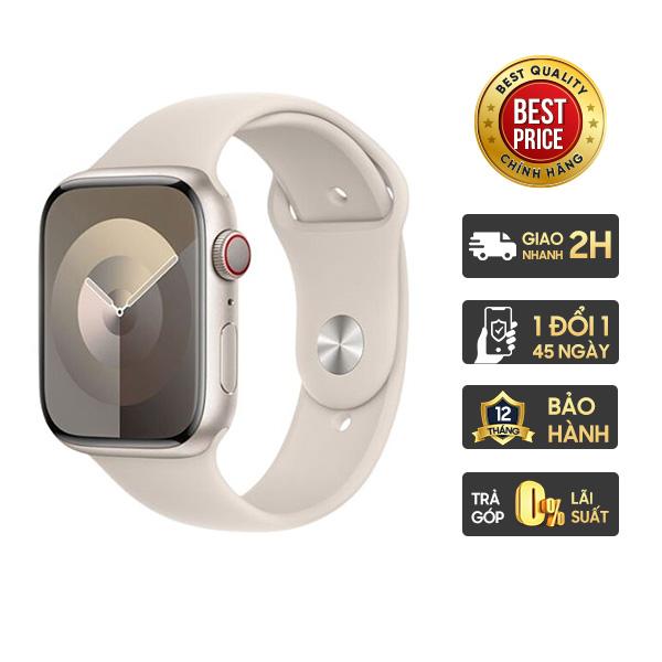 Apple Watch Series 9 41mm LTE Viền Nhôm Dây Cao Su Chính Hãng VN/A