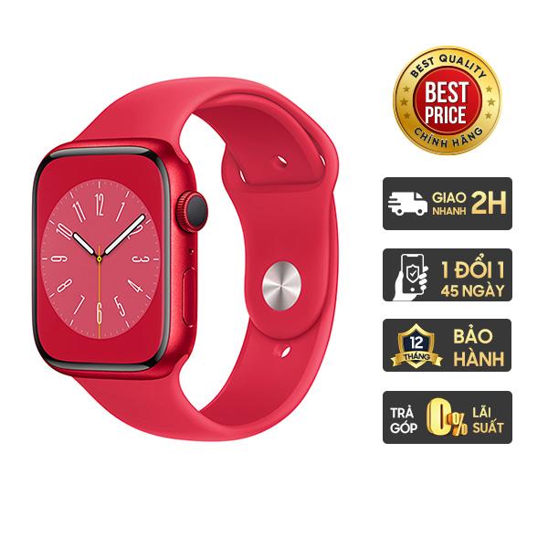 Apple Watch Series 8 41mm GPS Viền Nhôm Dây Cao Su Chính Hãng