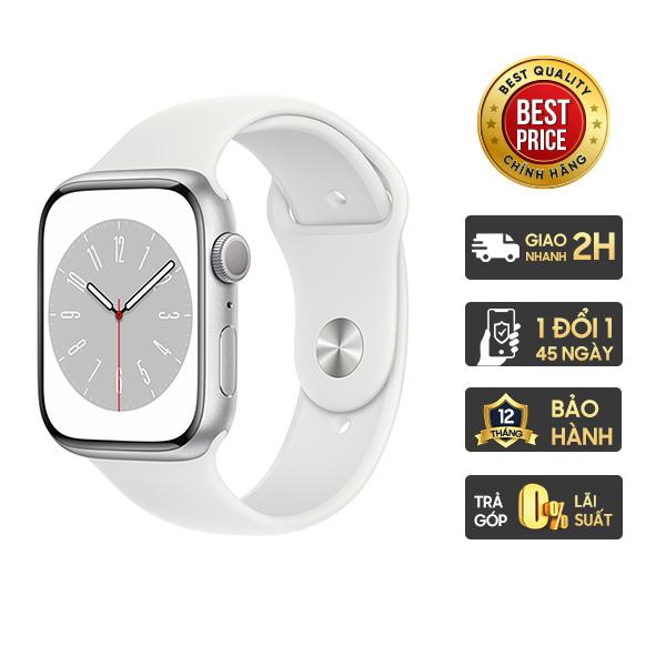 Apple Watch Series 8 41mm GPS Viền Nhôm Dây Cao Su Chính Hãng