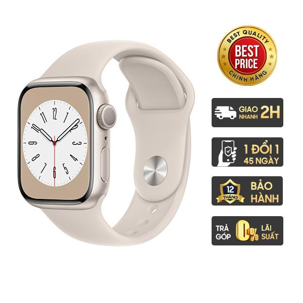 Apple Watch Series 8 41mm GPS Viền Nhôm Dây Cao Su Chính Hãng