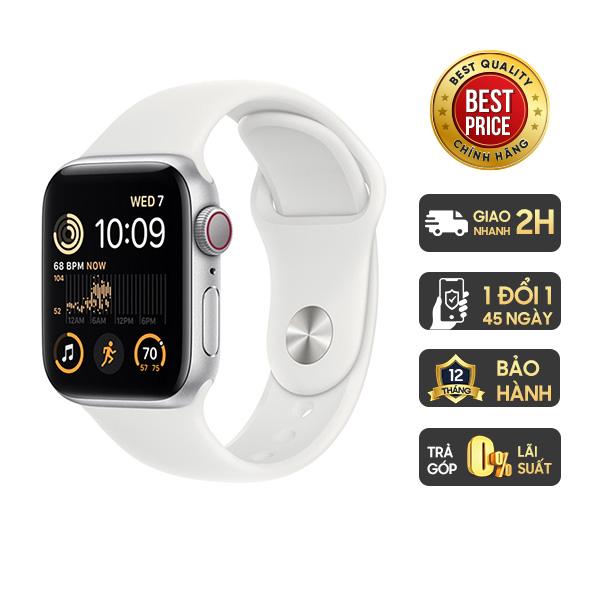 Apple Watch SE 2 44mm LTE Viền Nhôm Dây Cao Su Chính Hãng
