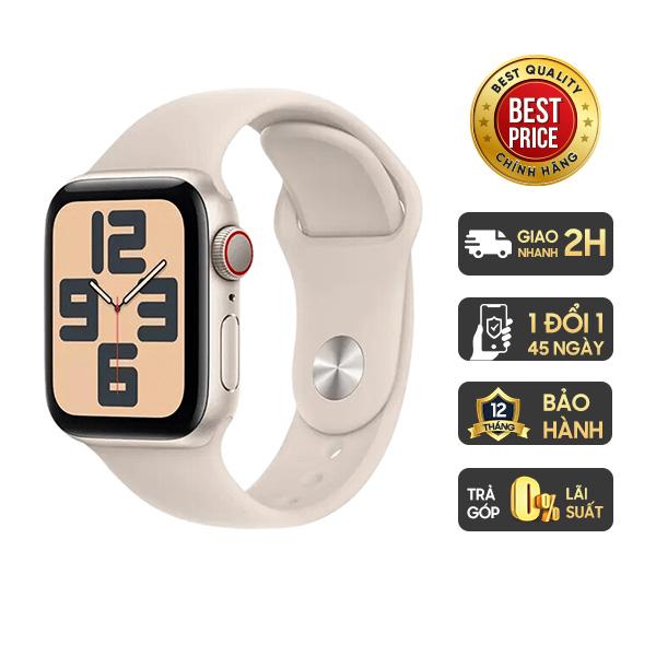 Apple Watch SE 2023 44mm LTE Viền Nhôm Dây Cao Su Chính Hãng VN/A