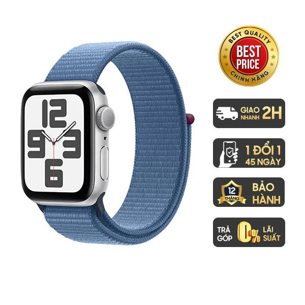 Apple Watch SE 2023 44mm GPS Viền Nhôm Dây Quấn Thể Thao Chính Hãng