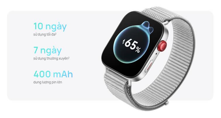 dung lượng pin huawei watch fit 3