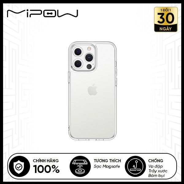 Ốp Lưng Trong Suốt Mipow Tempered Glass iPhone 13 Series