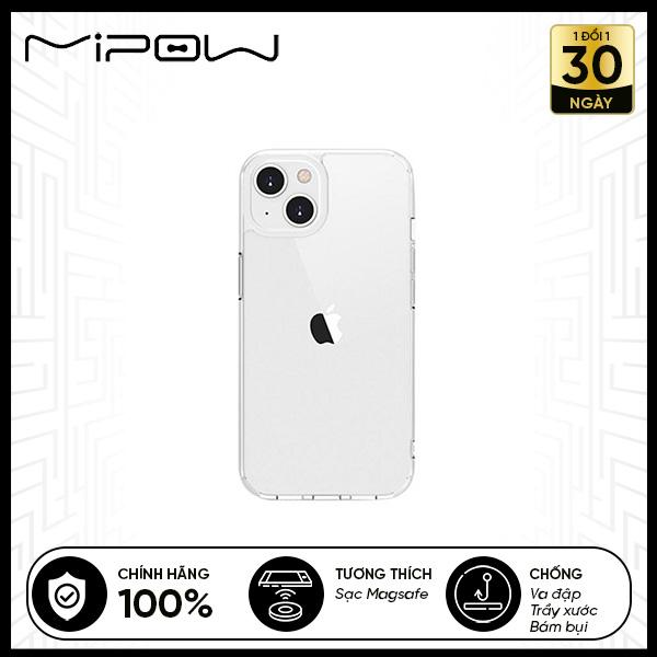 Ốp Lưng Trong Suốt Mipow Tempered Glass iPhone 13 Series