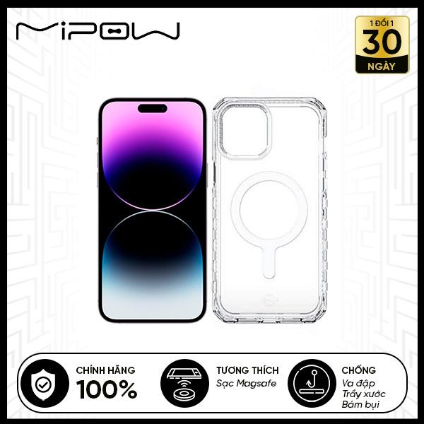 Ốp lưng Trong Suốt Mipow Magsafe Tempered Glass cho iPhone 14 Series