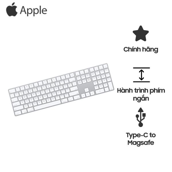 Bàn Phím APPLE Magic Keyboard With Numeric Keypad Mới Chính Hãng (MRMH2 | MQ052)