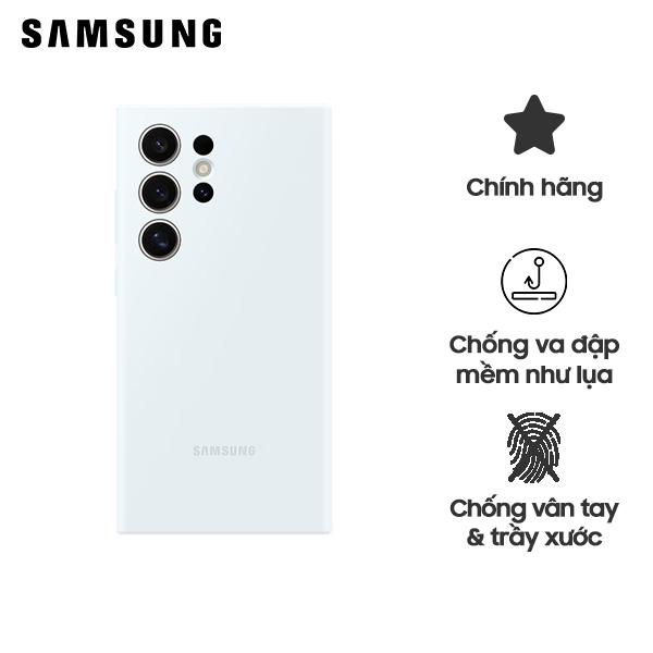 Ốp Lưng Silicone cho Galaxy S24 Ultra Màu Trơn