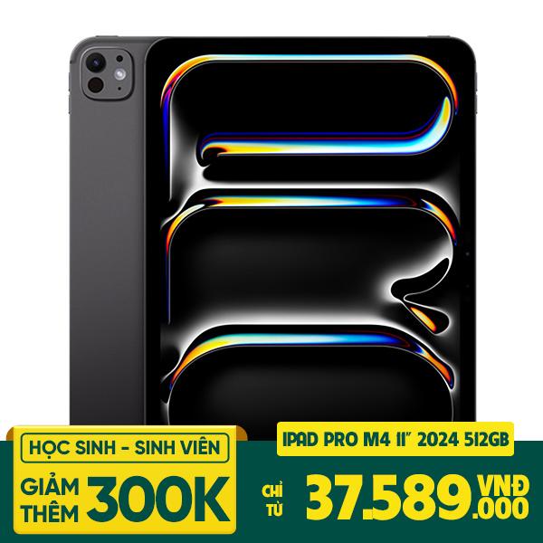 iPad Pro M4 11 inch 2024 Wifi 5G 512GB | Chính Hãng Apple Việt Nam