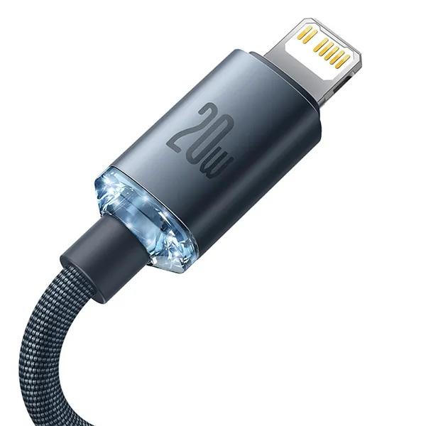 Cáp Sạc BASEUS Crystal Shine USB-C to Lightning 1.2M 20W