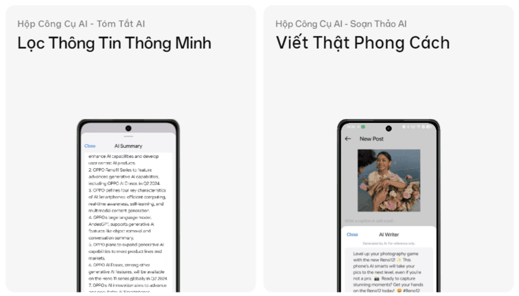 trợ l&yacute; đắc lực cho học tập tr&ecirc;n oppo reno12 f