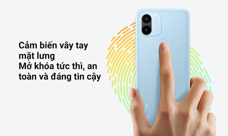 redmi a2+ cảm biến v&acirc;n tay
