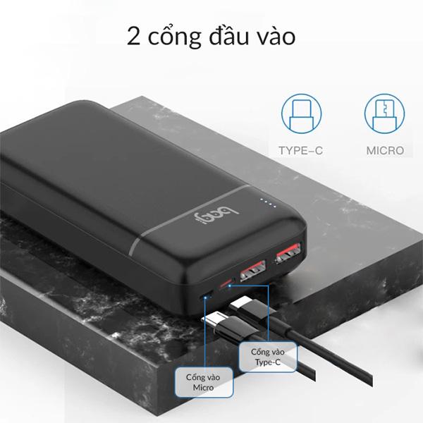 Pin Sạc Dự Phòng Nhanh Bagi P20 20.000mAh 22.5W