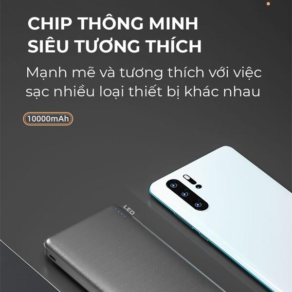 Pin Sạc Dự Phòng Nhanh Bagi PB-P3 10.000mAh 20W