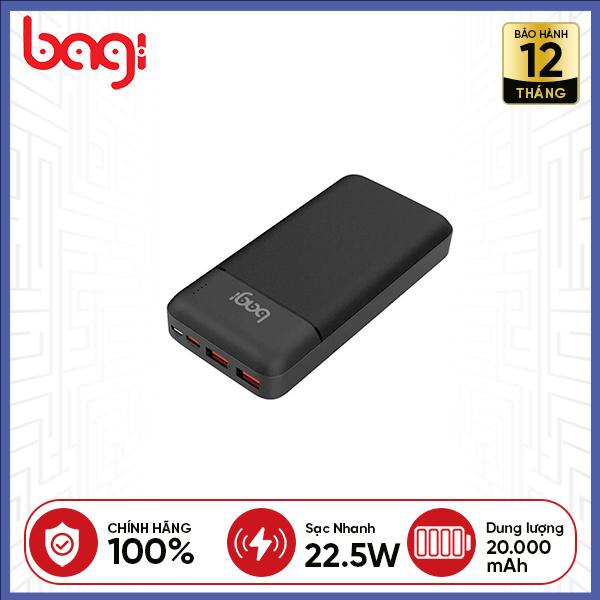 Pin Sạc Dự Phòng Nhanh Bagi P20 20.000mAh 22.5W