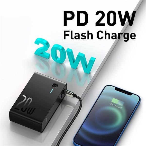 Củ Sạc Nhanh Kiêm Pin Sạc Dự Phòng Baseus Power Station 2 Power Bank Adaptor 10000mAh 20W