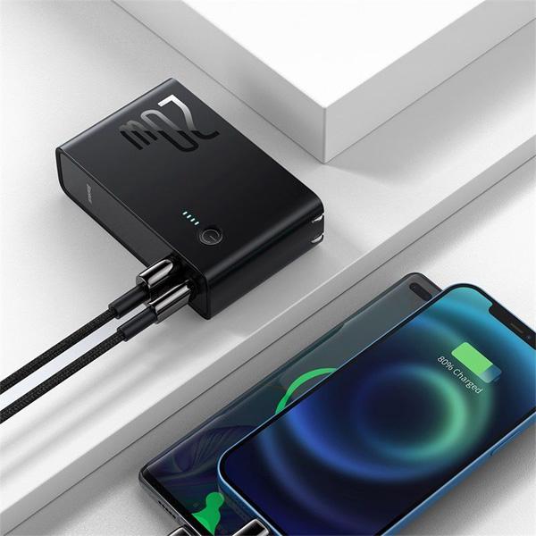 Củ Sạc Nhanh Kiêm Pin Sạc Dự Phòng Baseus Power Station 2 Power Bank Adaptor 10000mAh 20W